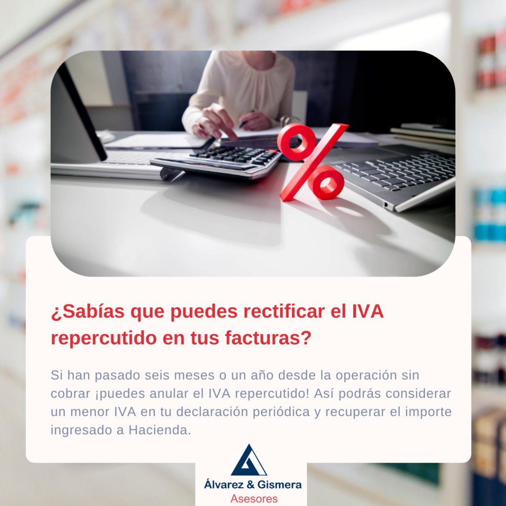 rectificación del IVA repercutido